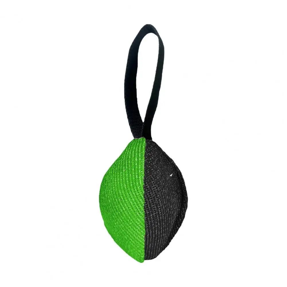 KFX-0961853 Durable Linen Tug Toy with T-Shaped Pull Tab for Interactive Dog Training and Agility Development