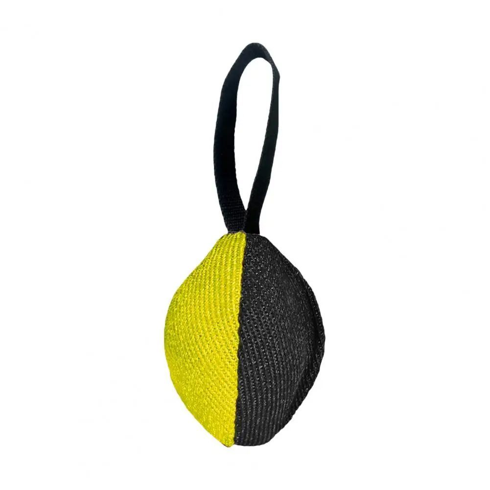 KFX-0961853 Durable Linen Tug Toy with T-Shaped Pull Tab for Interactive Dog Training and Agility Development