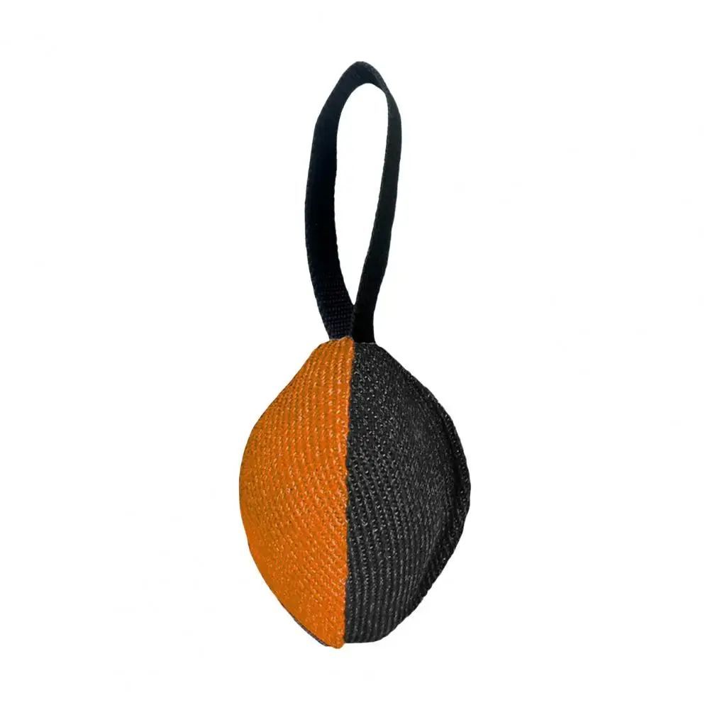 KFX-0961853 Durable Linen Tug Toy with T-Shaped Pull Tab for Interactive Dog Training and Agility Development