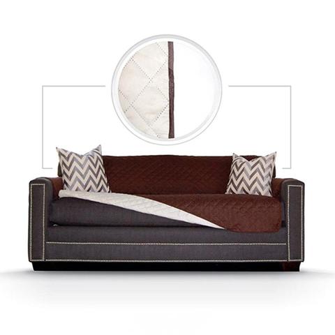 KFX-0962877 Reversible Waterproof Sofa Slipcover Protector for Pets, Spills, and Stains