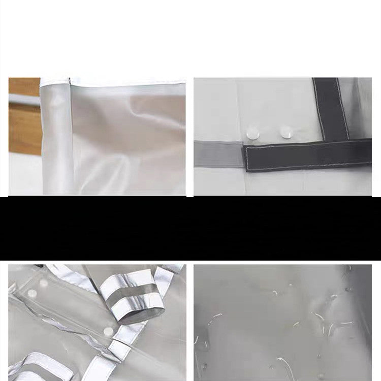 KFX-0965181 Transparent Reflective Waterproof Dog Raincoat for Small to Medium Breeds