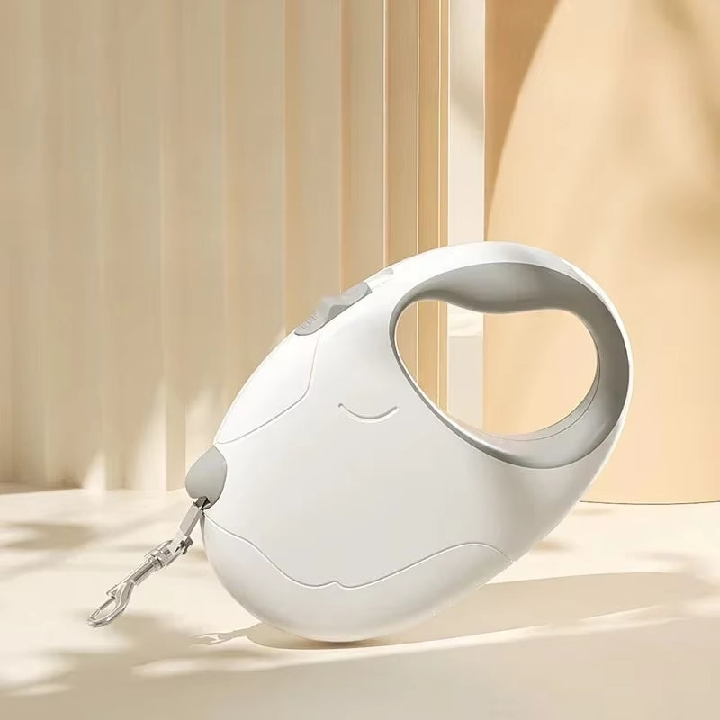KFX-0966589 Retractable Dog Leash for Small to Medium Pets, Nylon Rope, Comfortable Grip, Extends Up to 16.4 Feet