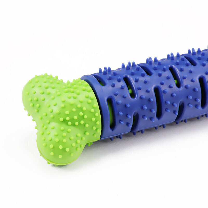KFX-0968253 Dog Chew Toy & Toothbrush Stick for Dental Care, Silicone Molar Cleaner with Treat Dispenser, 25cm