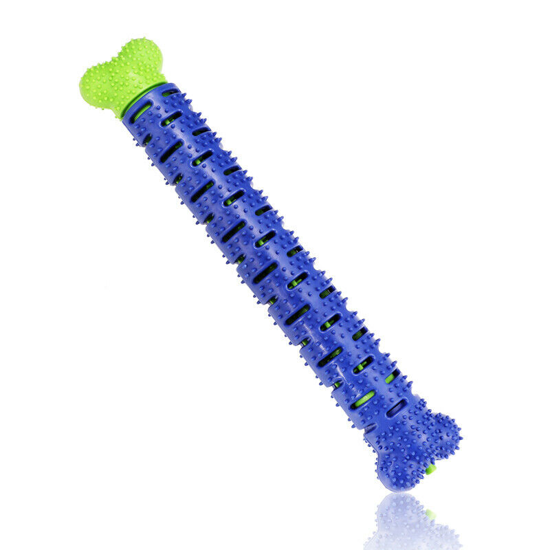 KFX-0968253 Dog Chew Toy & Toothbrush Stick for Dental Care, Silicone Molar Cleaner with Treat Dispenser, 25cm