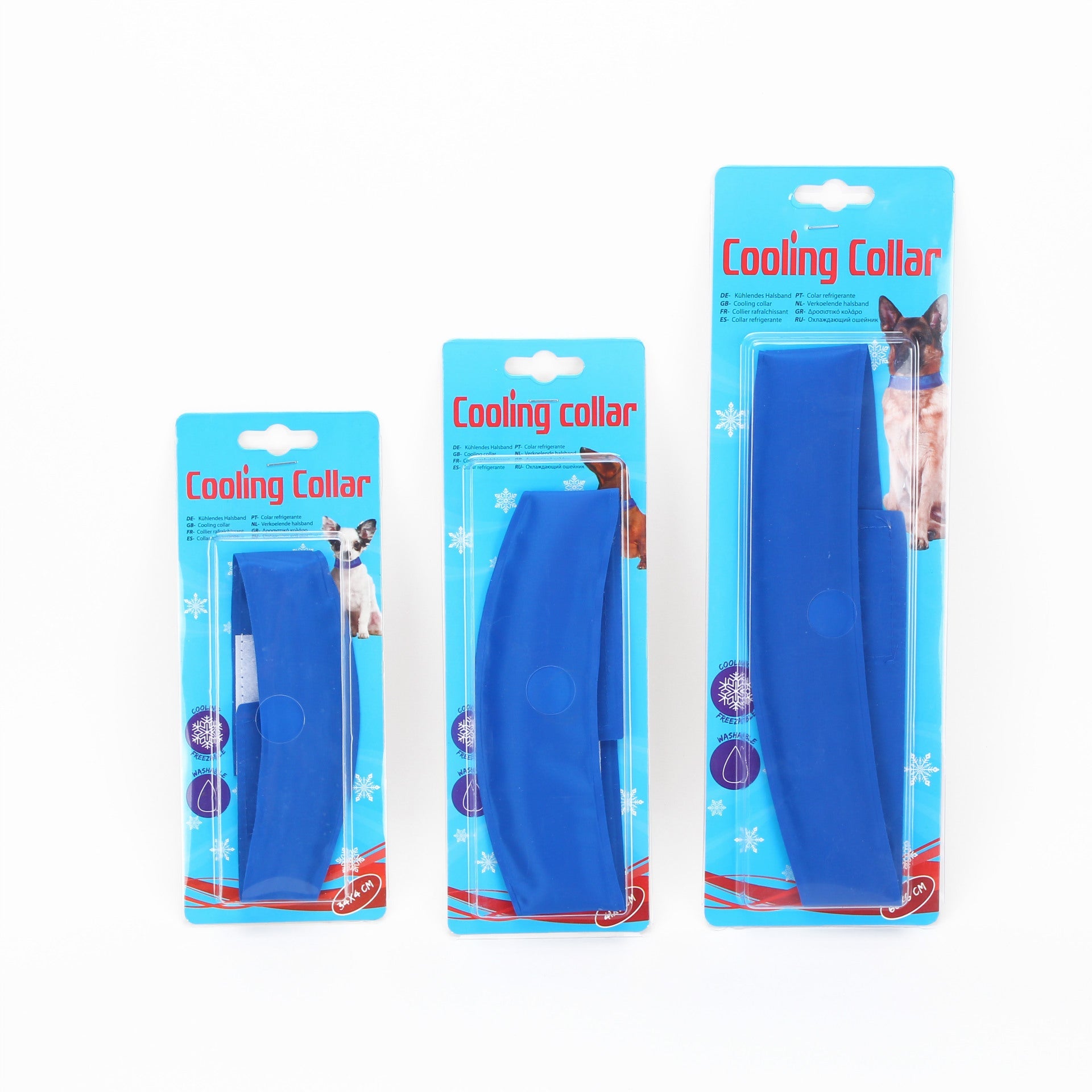 KFX-0968765 Pet Cooling Collar - Comfortable Gel Material for Hot Summer Days, Available in Three Sizes