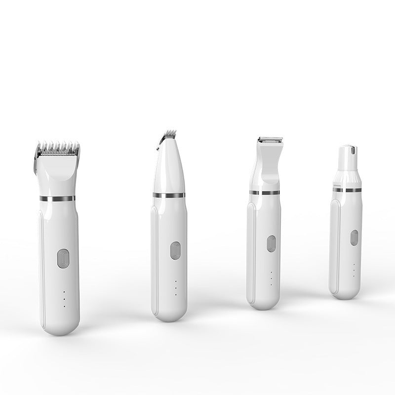 KFX-0970557 4 In 1 Electric Pet Shaver with USB Charging and 4 Attachments for Grooming