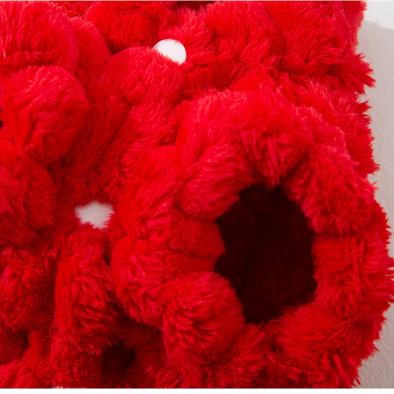 KFX-0971325 Lunar New Year Lion Dance Pet Vest for Small Dogs and Cats - Cozy Fleece Coat with Leash Ring