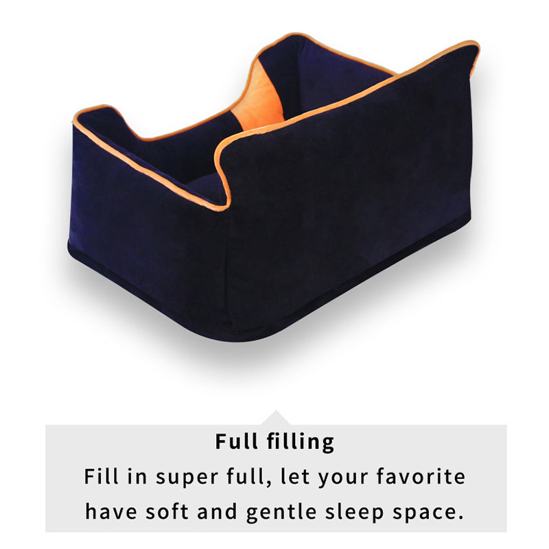 KFX-0972605 Detachable and Washable Kennel for Small Dogs - Soft Crystal Velvet Cover with Comfortable PP Cotton Cushion