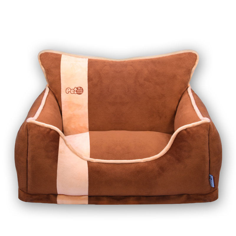KFX-0972605 Detachable and Washable Kennel for Small Dogs - Soft Crystal Velvet Cover with Comfortable PP Cotton Cushion