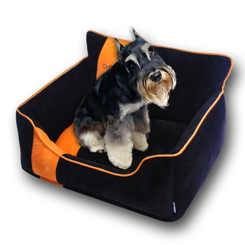 KFX-0972605 Detachable and Washable Kennel for Small Dogs - Soft Crystal Velvet Cover with Comfortable PP Cotton Cushion