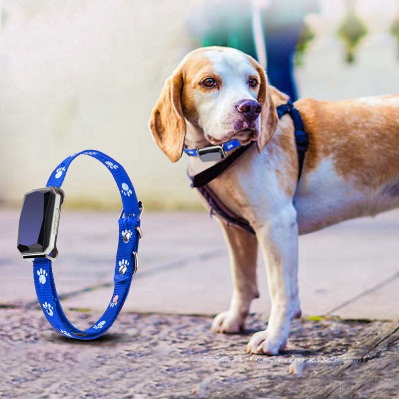 KFX-0974525 GPS Pet Tracking Collar with LED Display and Multi-Positioning Features for Dogs