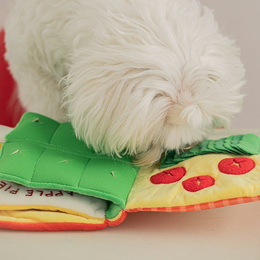KFX-0976317 Cute Sniffing Plush Food Toy for Interactive Play - 15cm, Red or Green