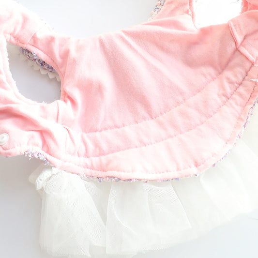 KFX-0978877 Fragrant Lace Tutu Skirt for Small Dogs, Warm Cotton Lining, Various Sizes in Beige, Pink, and Purple