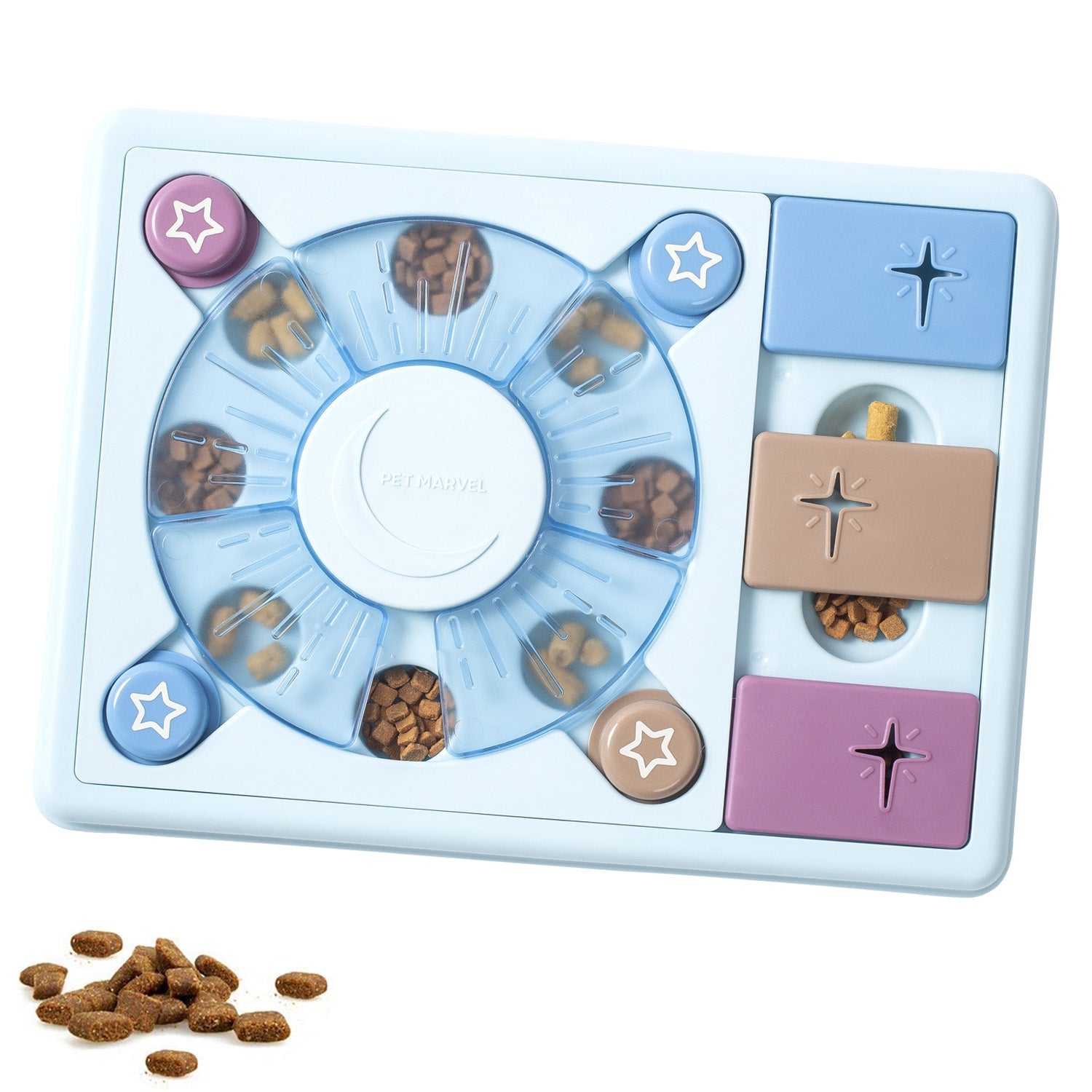 KFX-0979133 Interactive Dog Puzzle Game Toy - Levels 1-3, Enhances Thinking Skills, Easy to Clean, Non-Slip Design