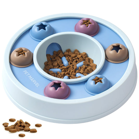 KFX-0979133 Interactive Dog Puzzle Game Toy - Levels 1-3, Enhances Thinking Skills, Easy to Clean, Non-Slip Design