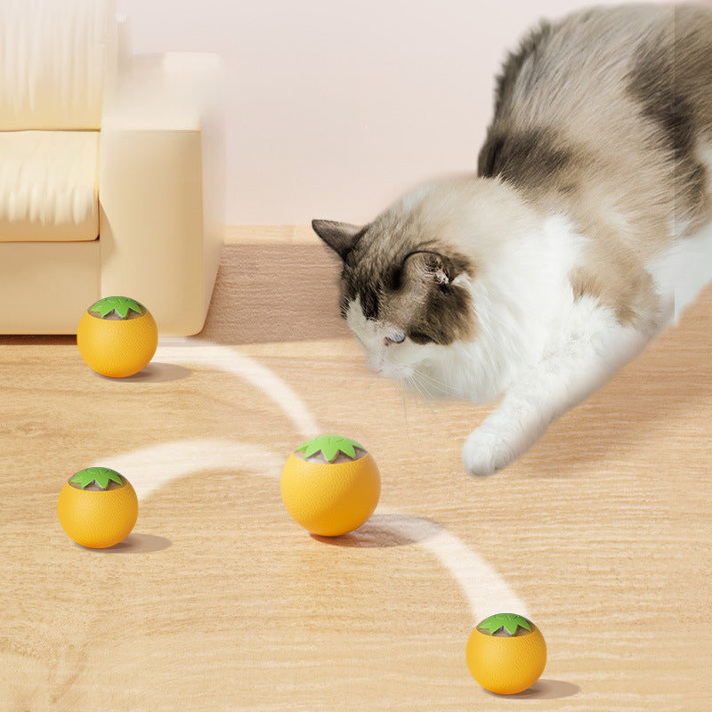 KFX-0979773 Electric Teaser Ball for Dogs and Cats - Automatic Interactive Toy for Indoor Play and Dental Care