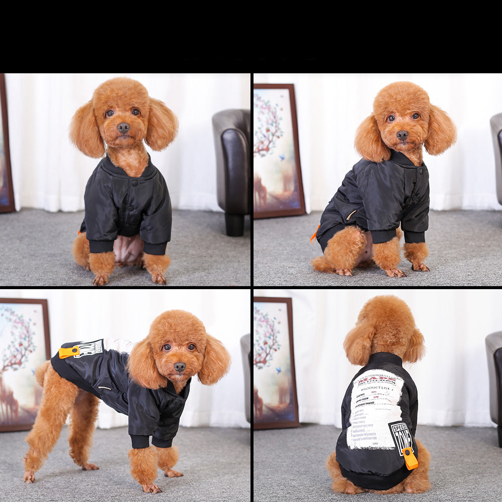 KFX-0982461 Casual Printed Winter Clothes for Dogs - Soft Cotton Fabric