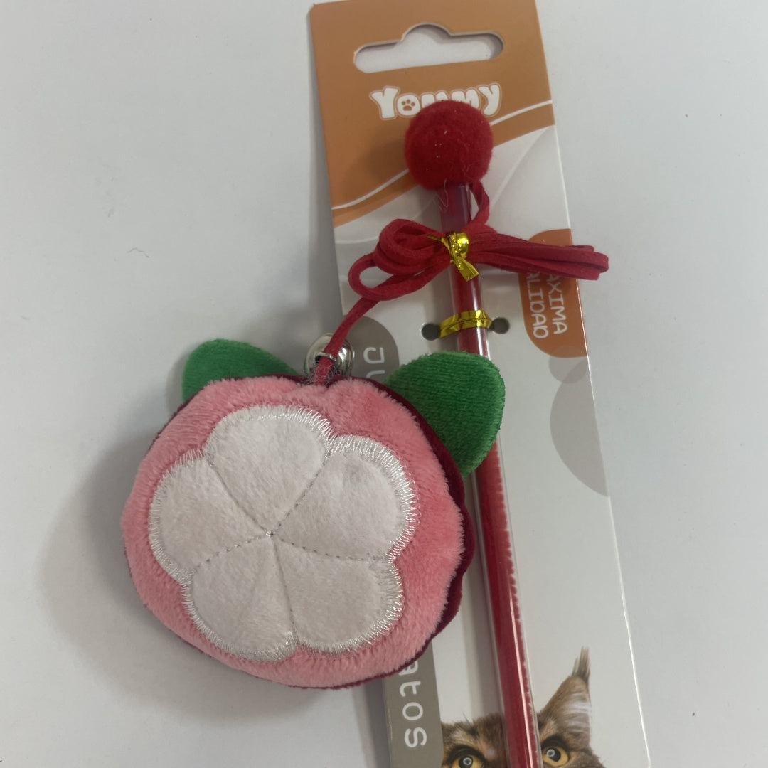 KFX-0983101 Fruit-Shaped Cat Teaser Toy for Interactive Play and Exercise