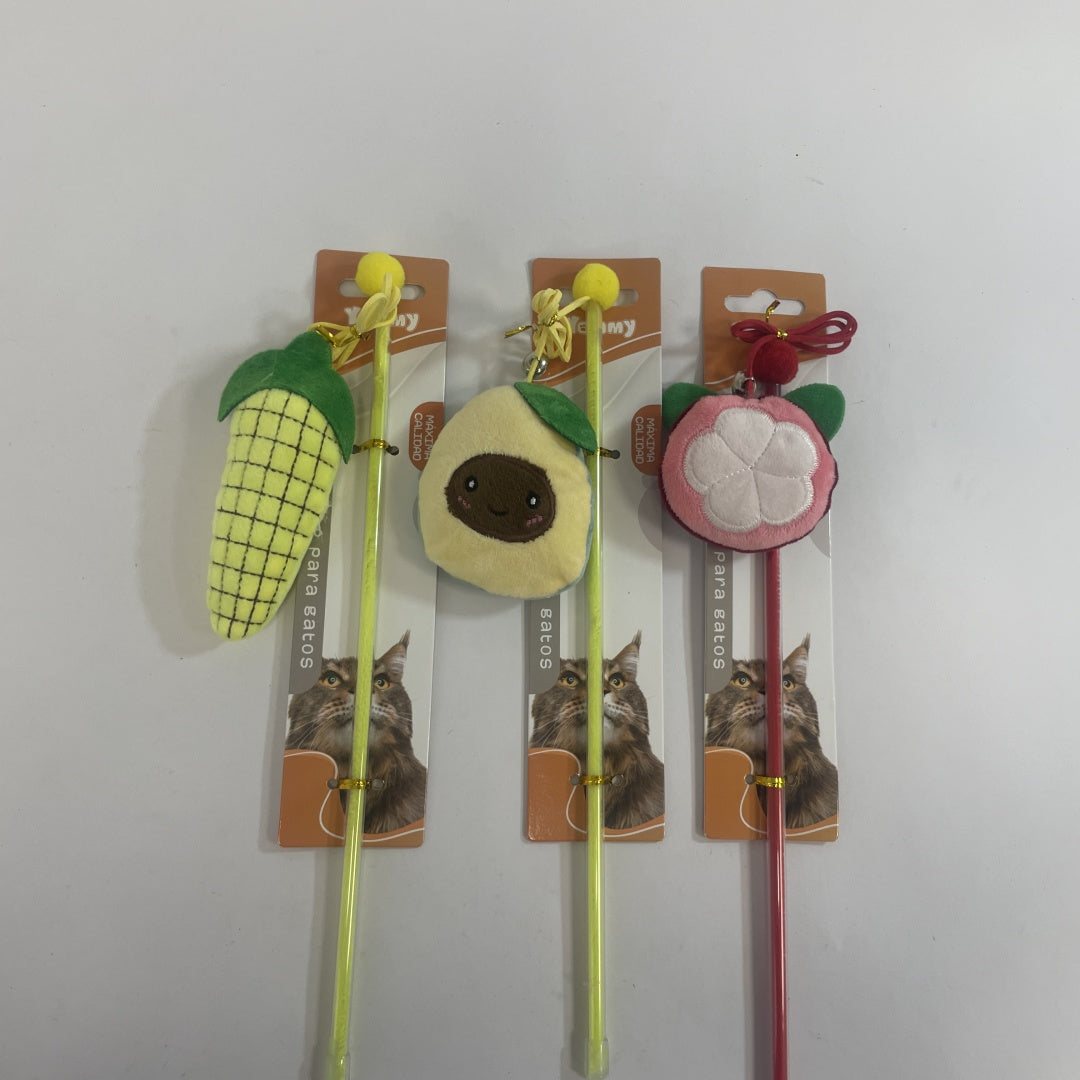 KFX-0983101 Fruit-Shaped Cat Teaser Toy for Interactive Play and Exercise