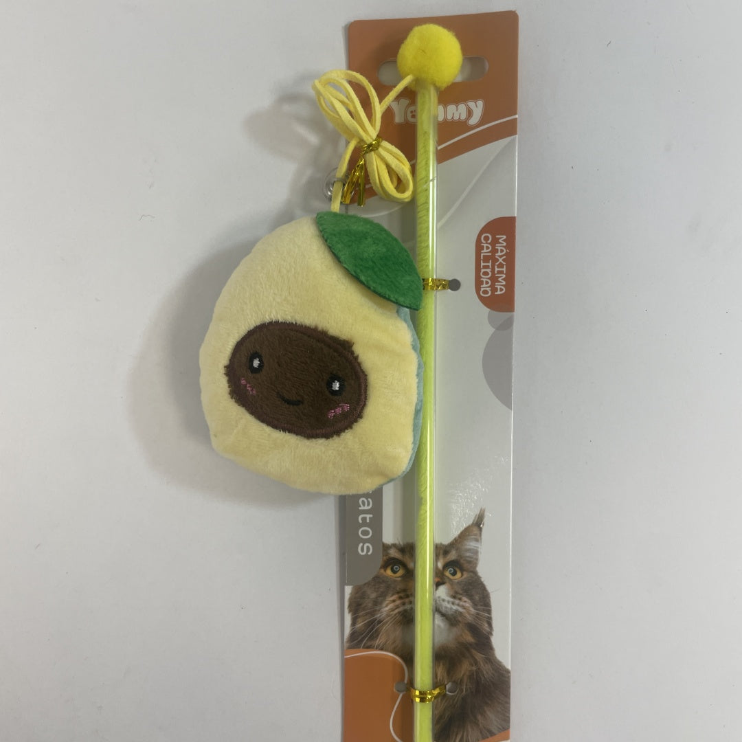 KFX-0983101 Fruit-Shaped Cat Teaser Toy for Interactive Play and Exercise