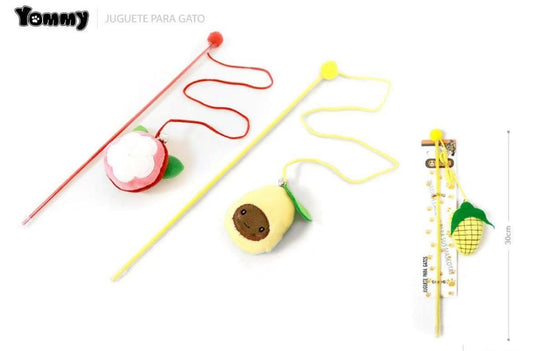 KFX-0983101 Fruit-Shaped Cat Teaser Toy for Interactive Play and Exercise