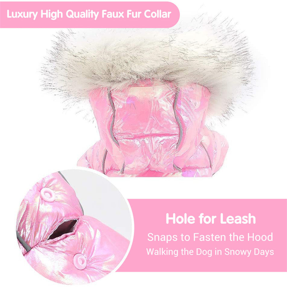 KFX-0983357 Colorful Dog Sweater with Four-Leg Elastic Design and Waterproof Hat