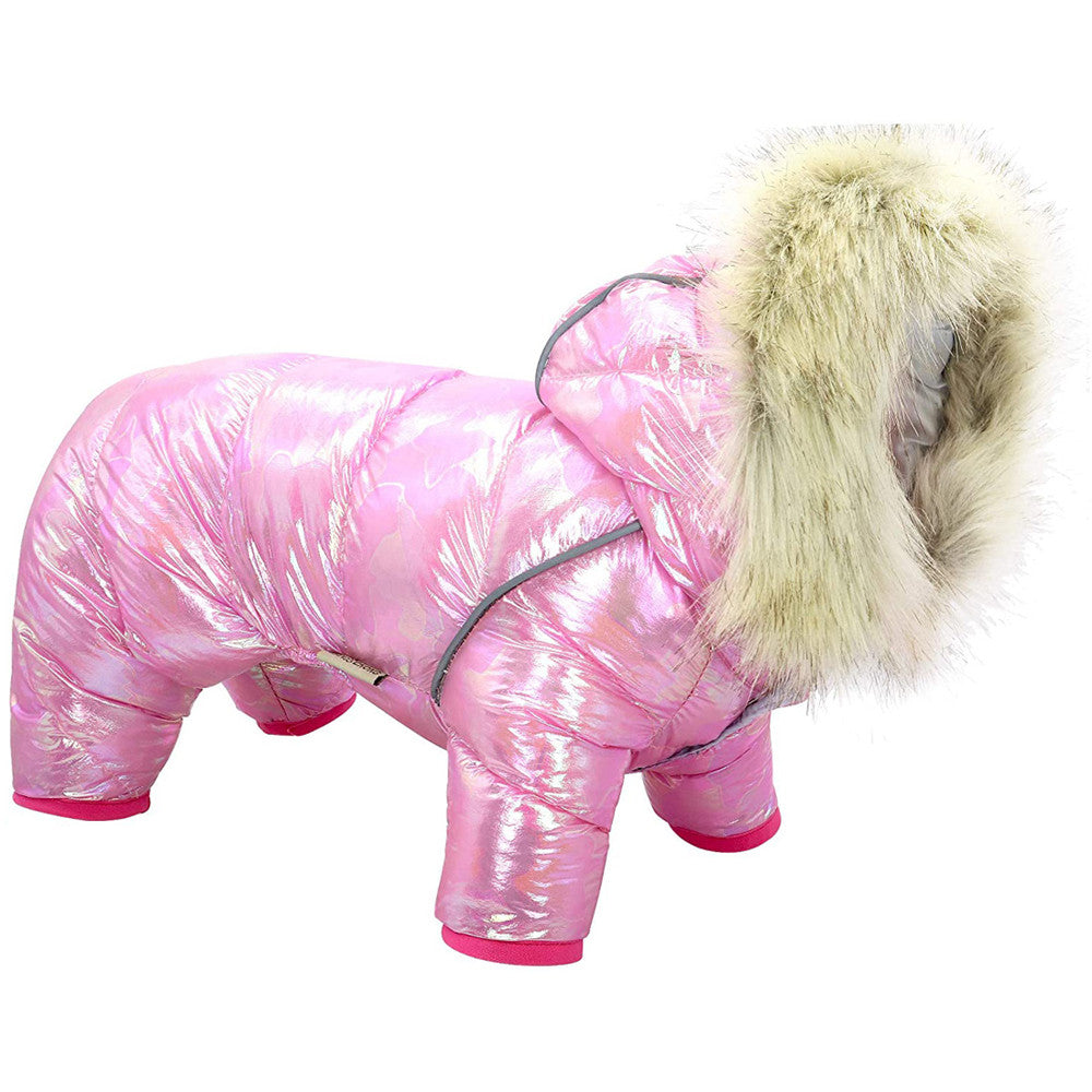 KFX-0983357 Colorful Dog Sweater with Four-Leg Elastic Design and Waterproof Hat