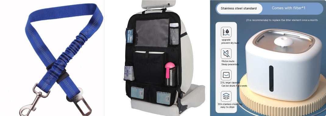 KFX-0984125 Automatic Pet Water Dispenser with Circulation and Optional LED Lights, Stainless Steel or PP Material