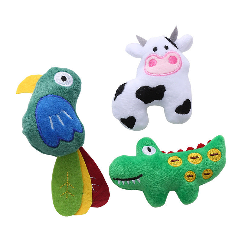 KFX-0985533 Cow-Shaped Plush Cat Toy with Catnip - Interactive & Bite-Resistant Fun for Cats