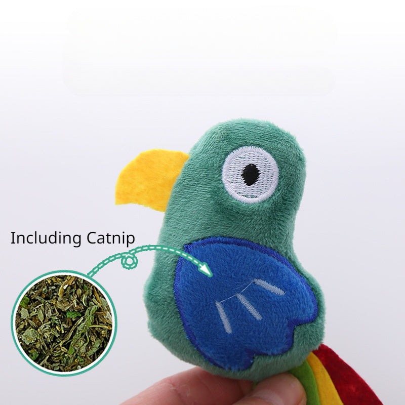 KFX-0985533 Cow-Shaped Plush Cat Toy with Catnip - Interactive & Bite-Resistant Fun for Cats