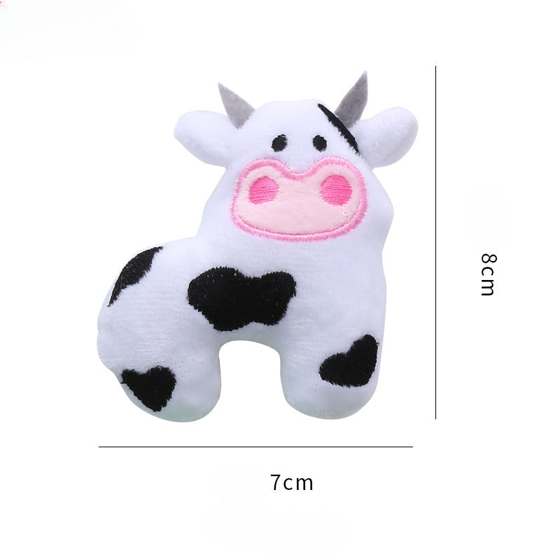 KFX-0985533 Cow-Shaped Plush Cat Toy with Catnip - Interactive & Bite-Resistant Fun for Cats