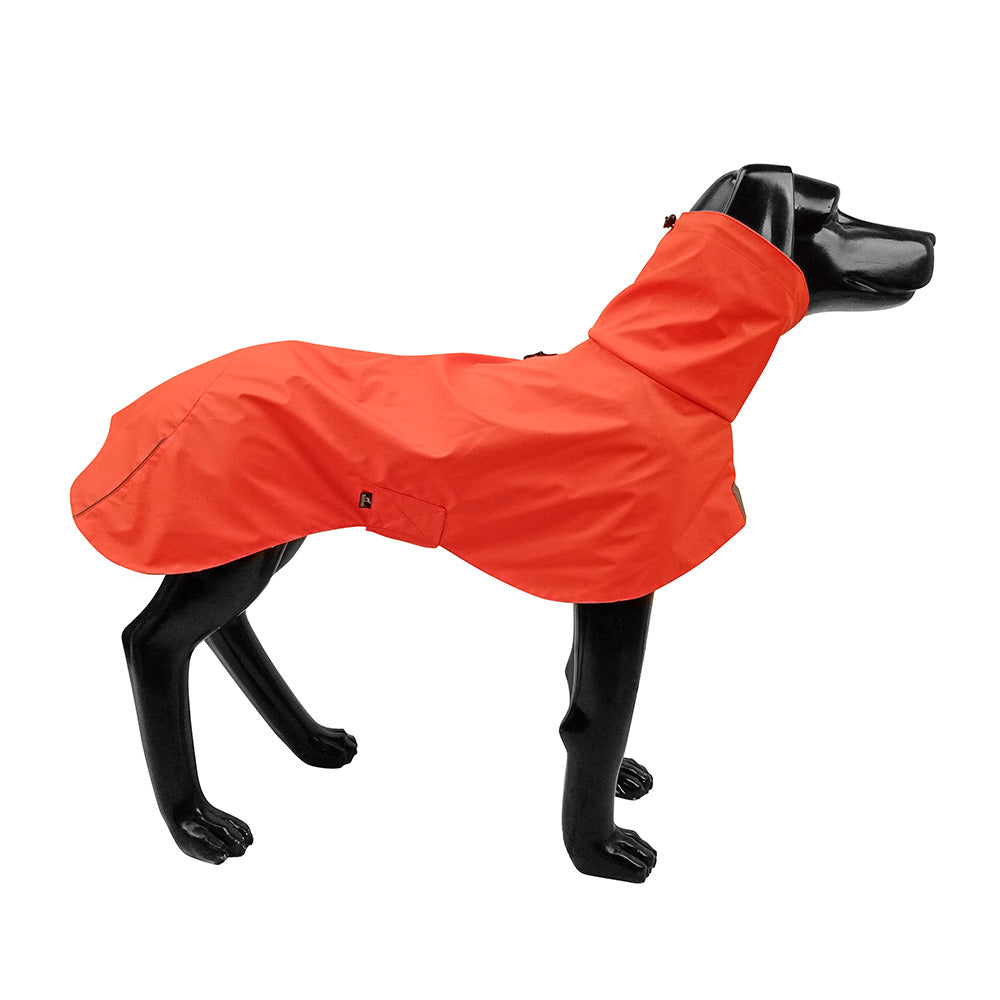 KFX-0985661 Waterproof Windproof Raincoat for Dogs - Sports Style Pet Shell Jacket in Yellow and Orange