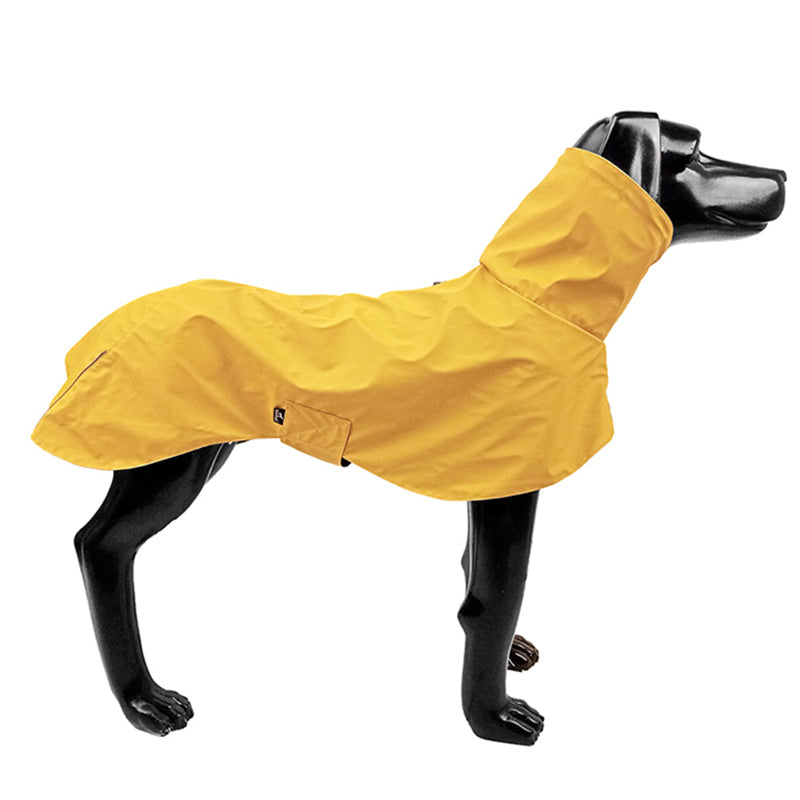 KFX-0985661 Waterproof Windproof Raincoat for Dogs - Sports Style Pet Shell Jacket in Yellow and Orange