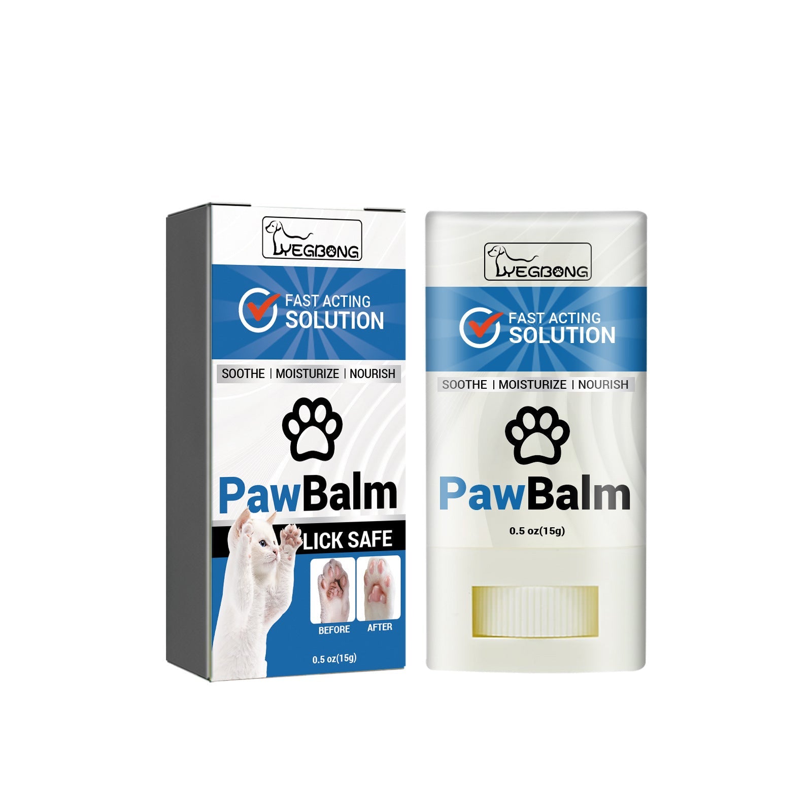 KFX-0985917 Nourishing Moisturizing Stick for Claws with Coconut Oil and Shea Butter, 15g