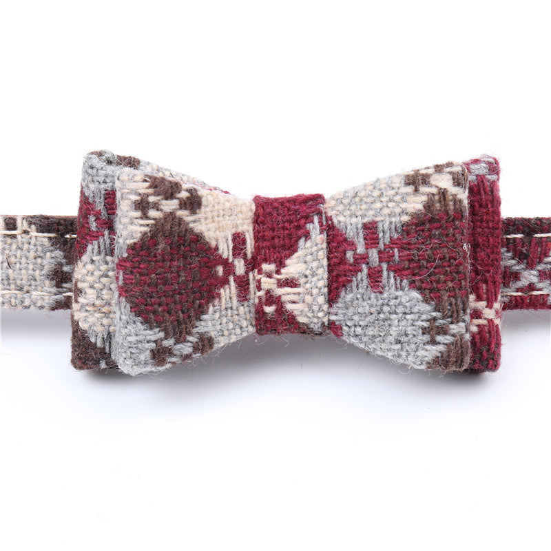 KFX-0986045 Adjustable Pet Dog Bow Collar and Scarf – Multiple Colors Available