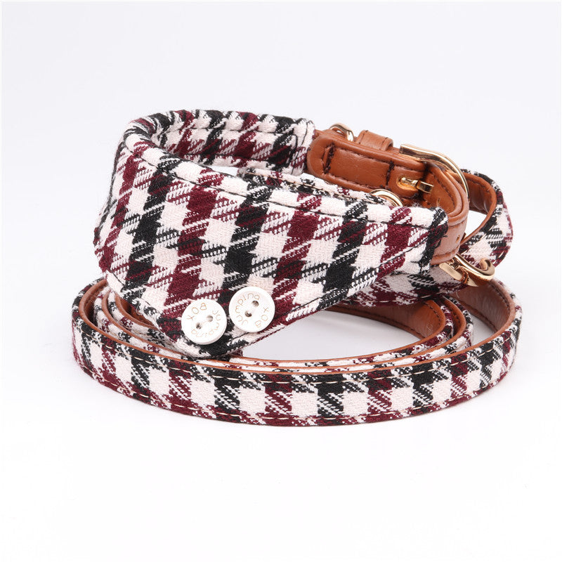 KFX-0986045 Adjustable Pet Dog Bow Collar and Scarf – Multiple Colors Available