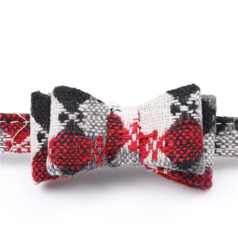 KFX-0986045 Adjustable Pet Dog Bow Collar and Scarf – Multiple Colors Available