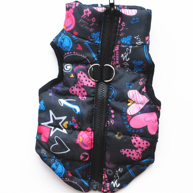 KFX-0988605 Personalized Cotton-Padded Dog Jacket Vest in Various Styles and Sizes