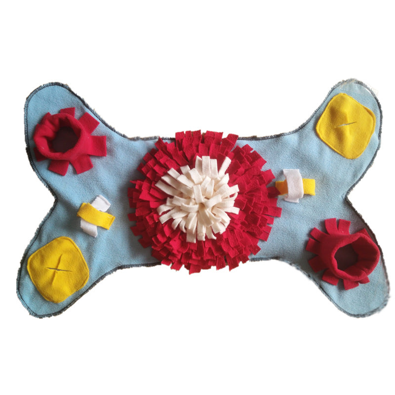 KFX-0988861 Sniffing Mat for Dogs - Plush Chewing Toy in Multiple Color Combinations