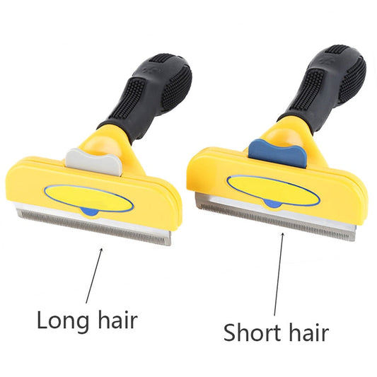 KFX-0989629 Stainless Steel Pet Hair Removal Comb for Dogs and Cats with TPE Skin-Friendly Protection