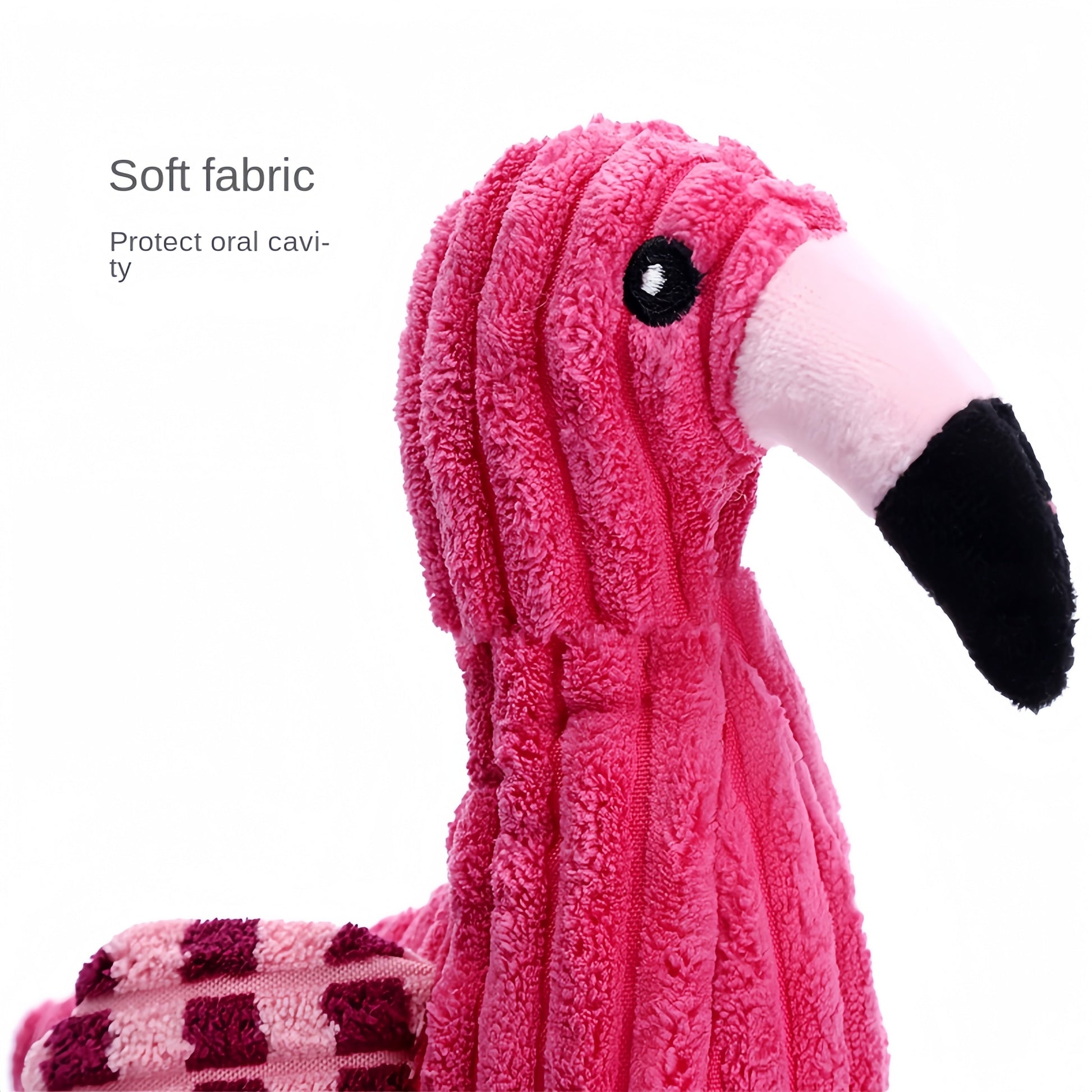 KFX-0991293 Plush Animal Shape Squeaky Dog Toy - Durable Corduroy for Small and Large Dogs