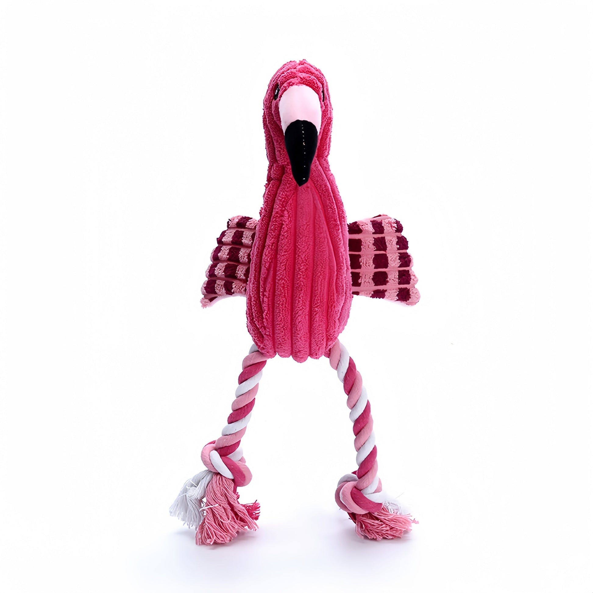 KFX-0991293 Plush Animal Shape Squeaky Dog Toy - Durable Corduroy for Small and Large Dogs