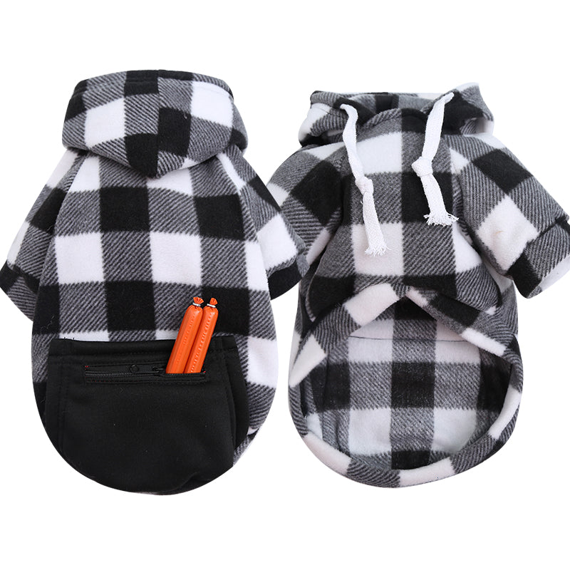 KFX-0991805 Cozy Plaid Sweatshirt for Large Dogs in Multiple Color Options