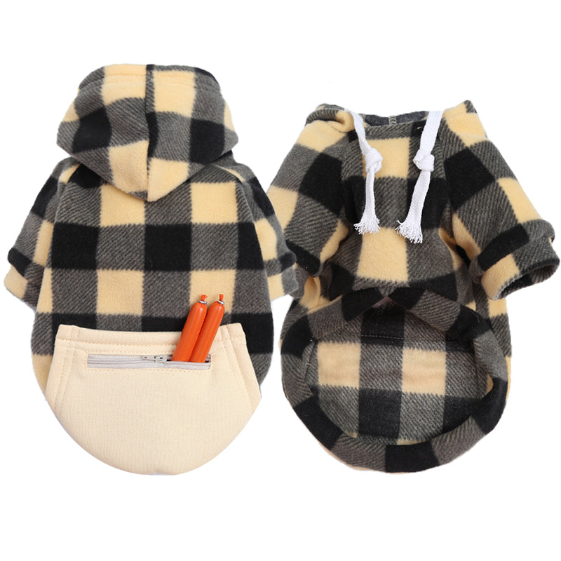 KFX-0991805 Cozy Plaid Sweatshirt for Large Dogs in Multiple Color Options