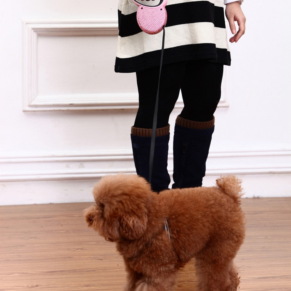 KFX-0993597 Diamond-Studded Telescopic Pet Tractor for Small Dogs Under 15kg
