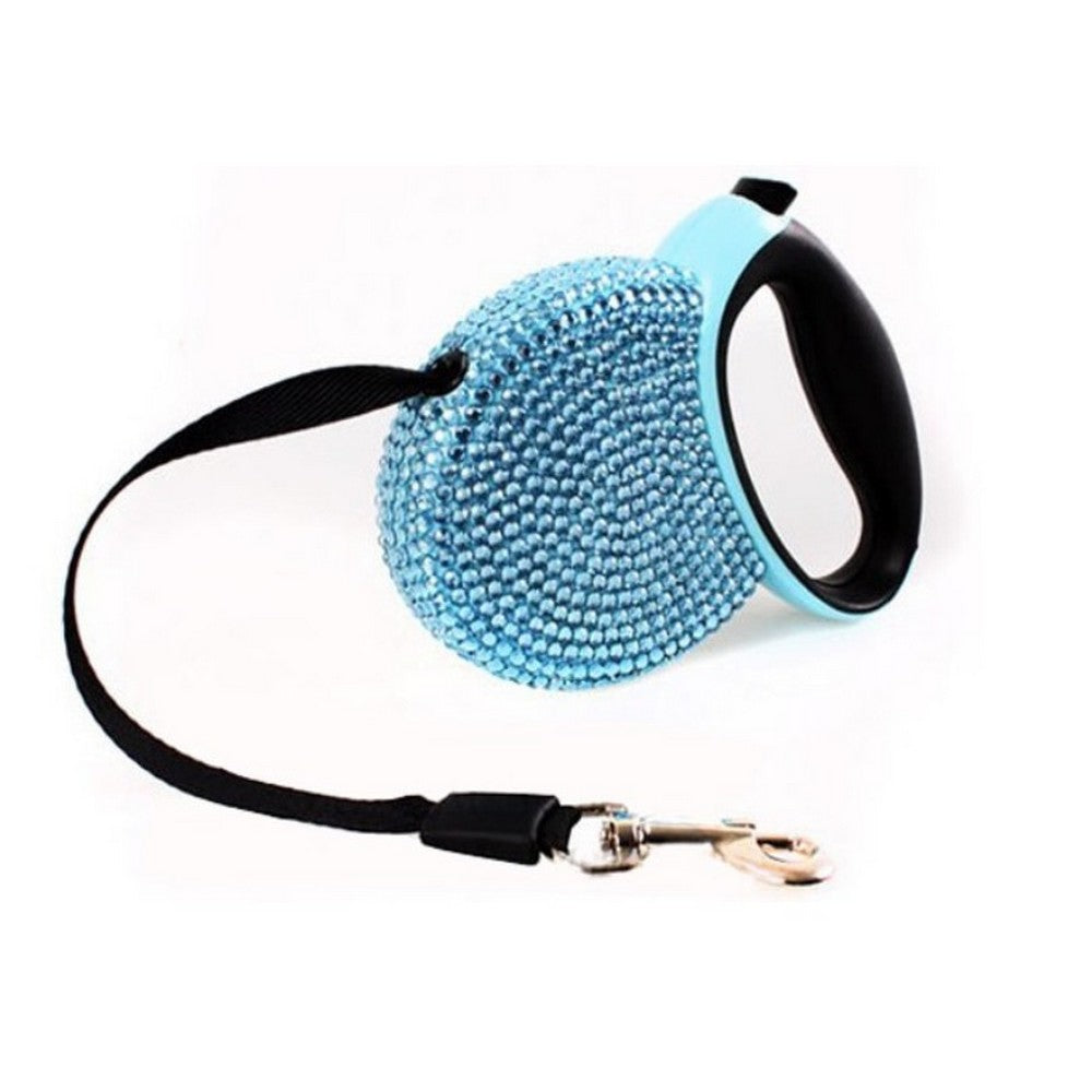KFX-0993597 Diamond-Studded Telescopic Pet Tractor for Small Dogs Under 15kg