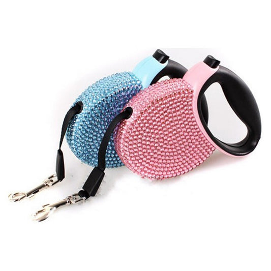 KFX-0993597 Diamond-Studded Telescopic Pet Tractor for Small Dogs Under 15kg