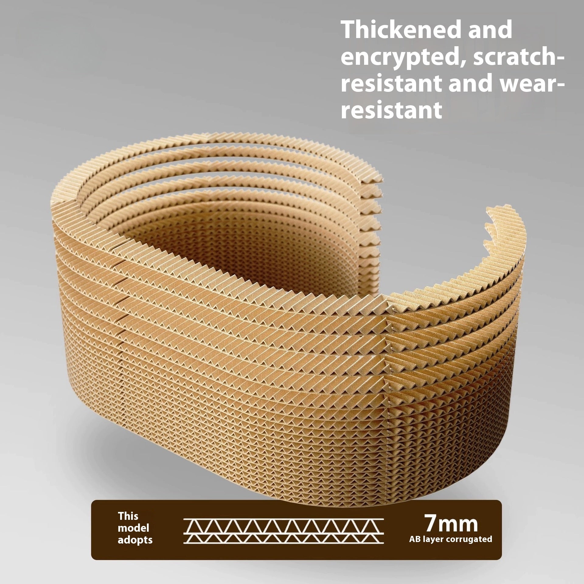 KFX-0993853 Cat Climbing Frame with Tunnel, Corrugated Paper Nest for Small Cats