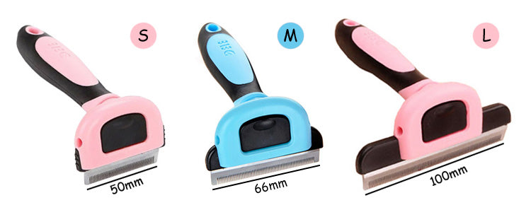 KFX-0995389 Pet Hair Removal Comb for Long Straight Hair - Available in Small, Medium, Large Sizes