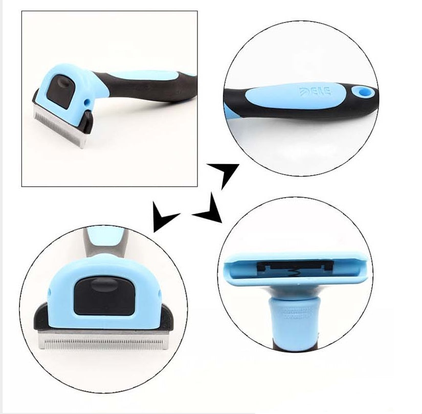 KFX-0995389 Pet Hair Removal Comb for Long Straight Hair - Available in Small, Medium, Large Sizes